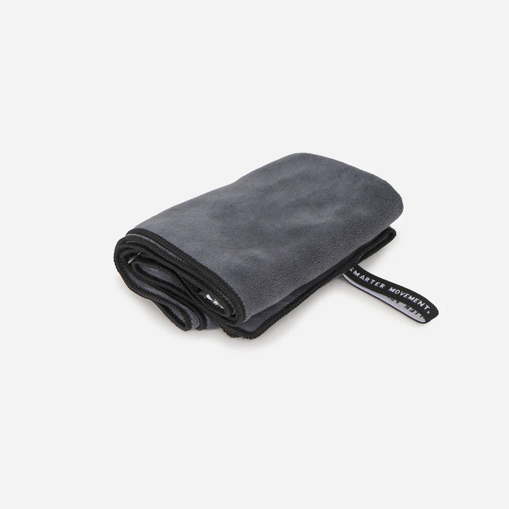 **PTP Microfiber Action Towel - Ultra Absorbent & Quick-Drying Sports Towel for Gym, Yoga, Swimming & Travel - Jet Black**