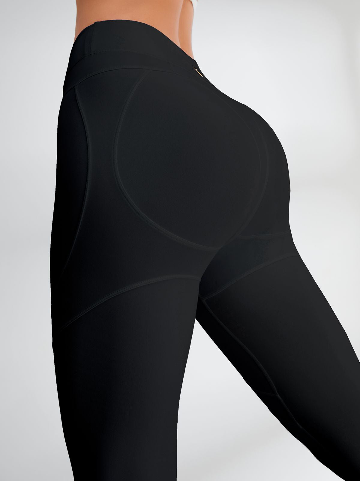 ZASUWA Women's Sexy Push Up High Waisted Leggings - Butt Lifting Workout Pants for Yoga, Gym & Running - Juicy White Tummy Control Fitness Leggings