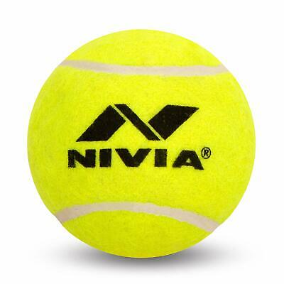 Nivia Green/Yellow Heavy Tennis Ball - Durable Hard Tennis Training Balls for Professional Practice & Match Play | Perfect for Court Training, Coaching & Competitive Games