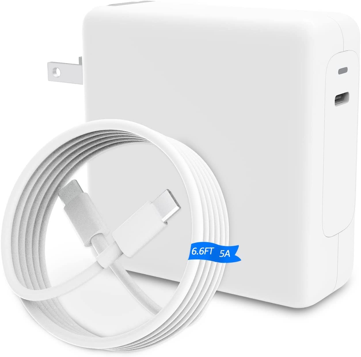 Original Title: MacBook Pro Charger ATLZXL 96W USB C Charger Power Adapter Compatible with MacBook Pro Air 13 14 15 16 inch New ipad Pro and All USB C Device 5.9ft USB-C to C Charge Cable   Optimized Title: **96W USB-C Fast Charger for MacBook Pro/Air 13/14/15/16 inch & iPad Pro - ATLZXL Power Adapter with 5.9ft USB-C to C Cable - Compatible with All USB-C Devices | Perfect for Travel, Office & Home Use**