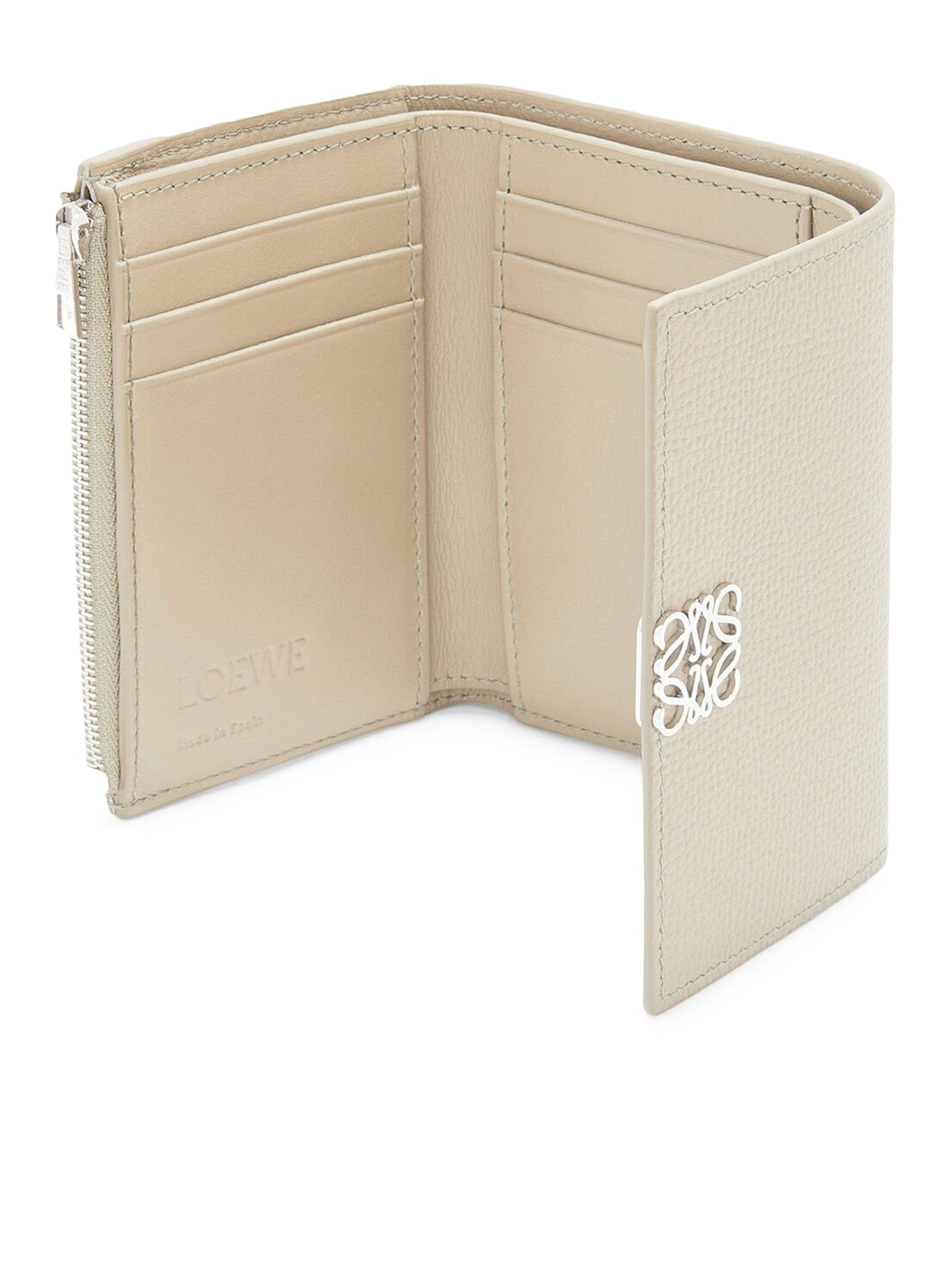 Premium Anagram Small Vertical Wallet in Hammered Calfskin Leather - Slim RFID Blocking Card Holder for Men & Women - Perfect for Everyday Use, Travel & Business