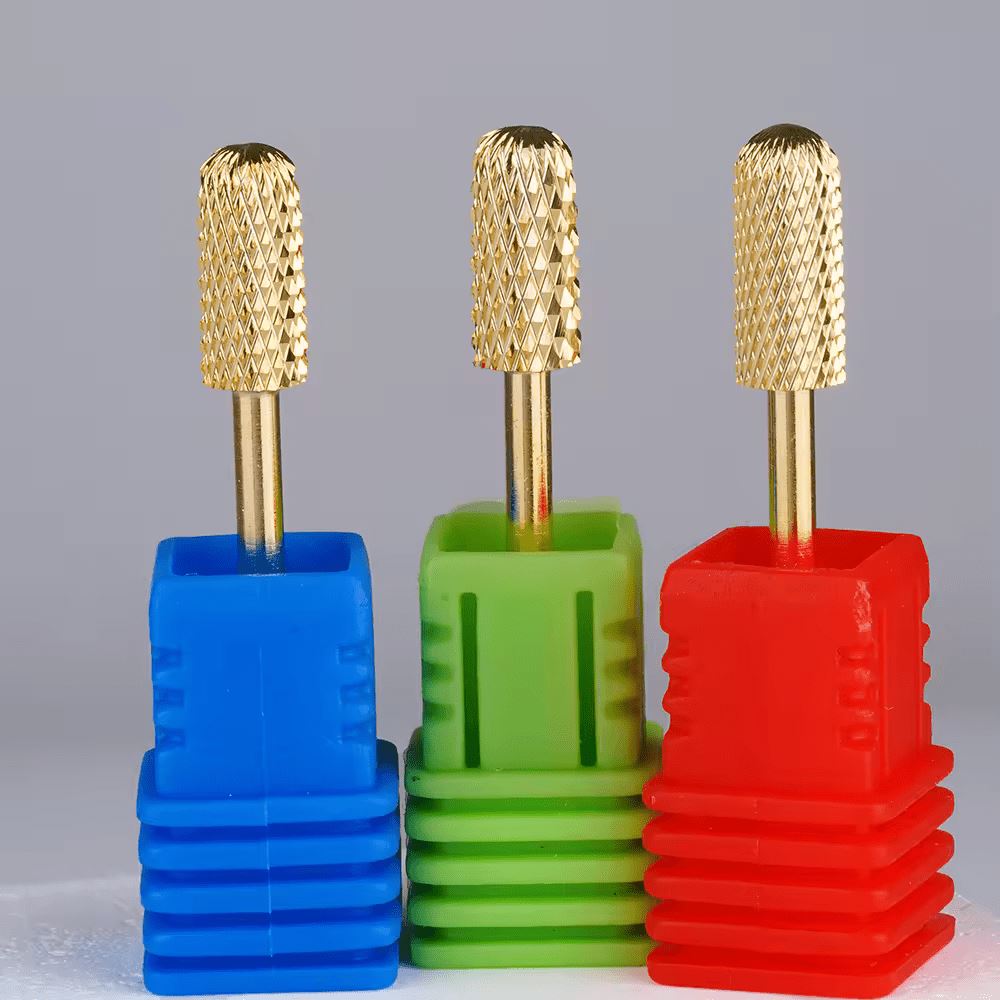 Premium Tungsten Carbide Nail Drill Bit - Barrel Rounded Top for Professional Manicure & Pedicure | Durable Salon-Grade Nail File Bit for Acrylic, Gel & Natural Nails | Perfect for Nail Artists & DIY Home Care