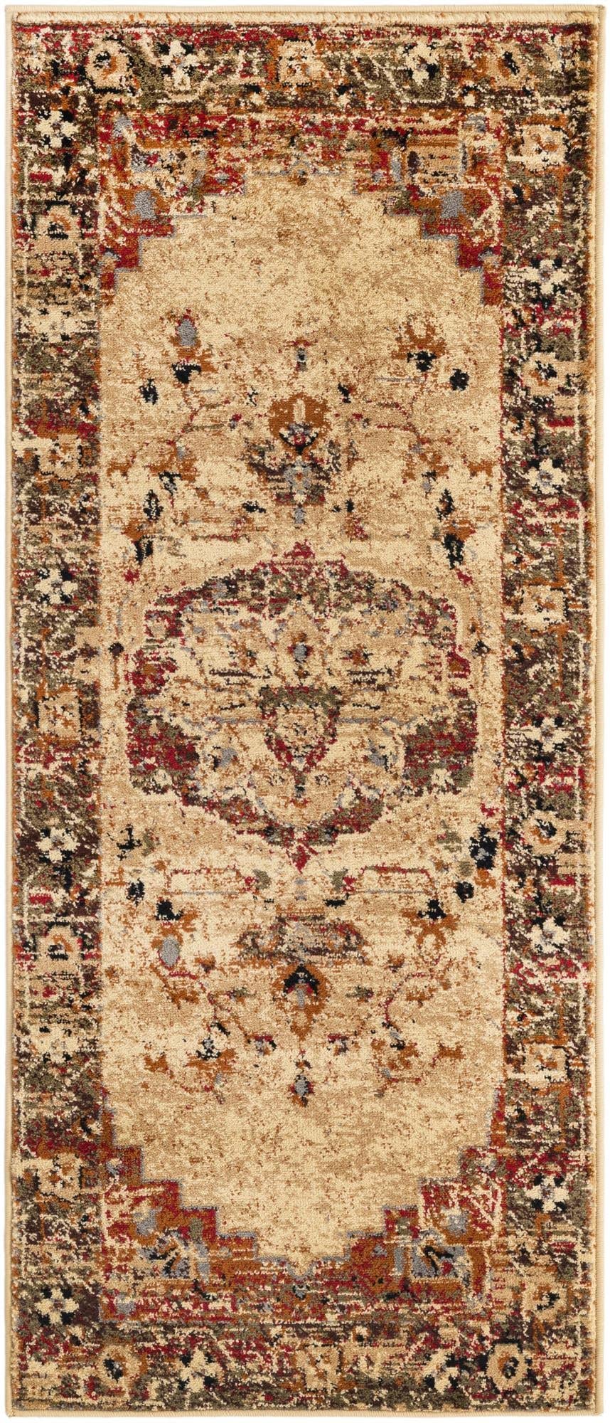 Unique Loom Saturn Collection Area Rug - Modern Geometric Runner (2'2
