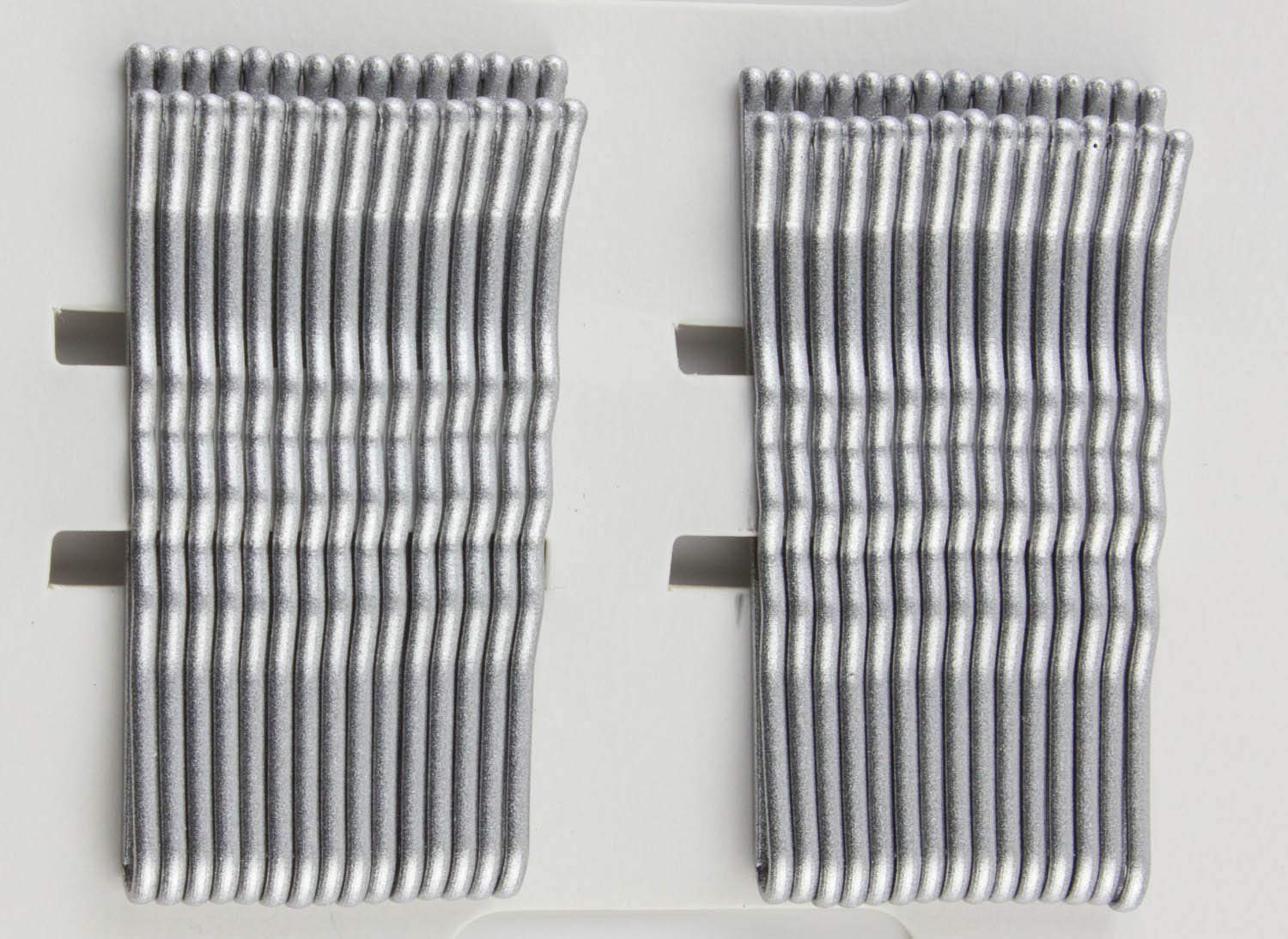 Mytoptrendz® 32 Pcs Bobby Pins - Wavy Grips Hair Clips for Women & Girls, Silver Kirby Slides Hair Accessories for Styling, Braiding & Updos - Perfect for Weddings, Parties & Everyday Use
