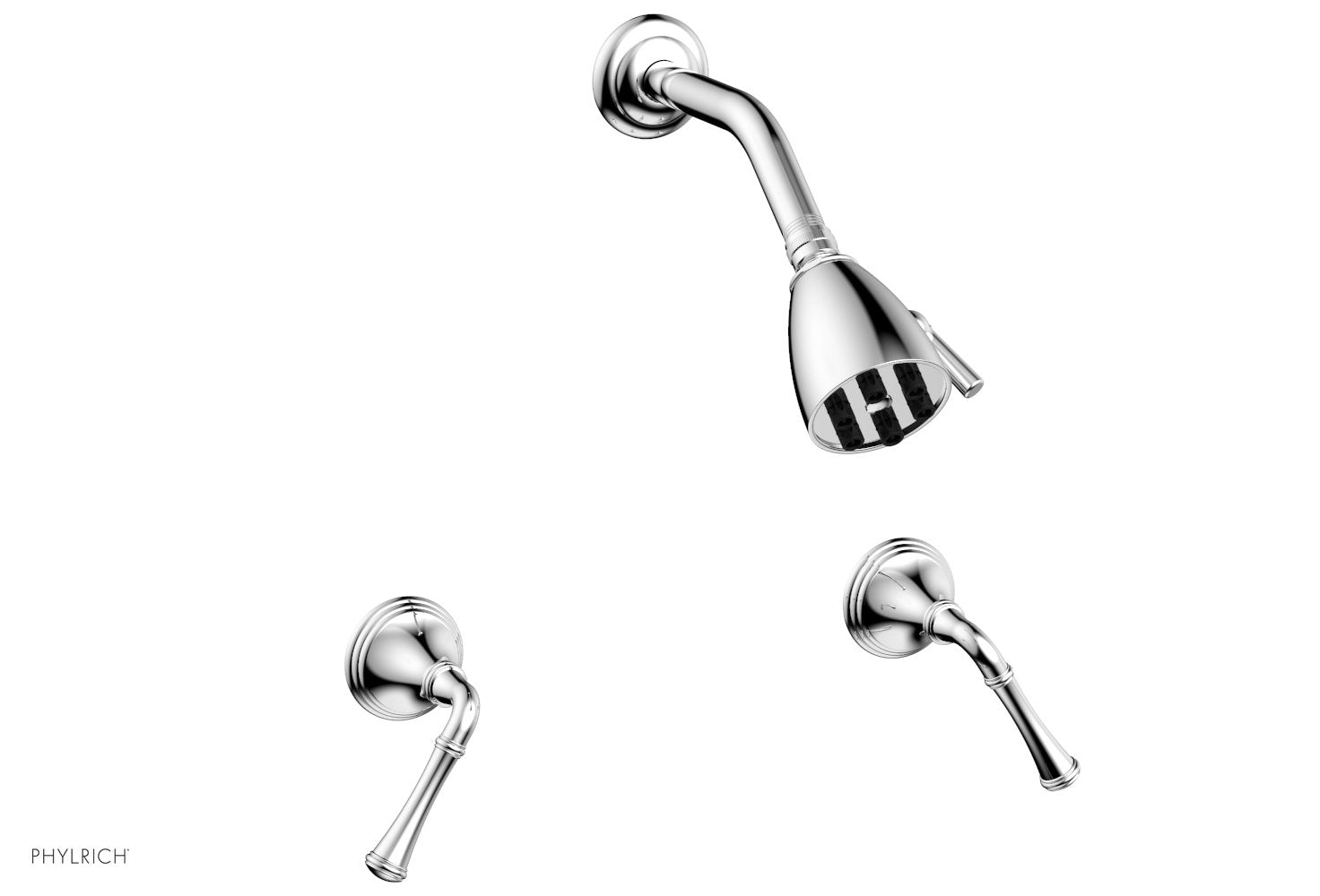 3RING Two Handle Shower Faucet Set D3205 - Chrome Finish Bathroom Shower System for Modern Homes, Perfect for Master Bath or Guest Bathroom Renovation