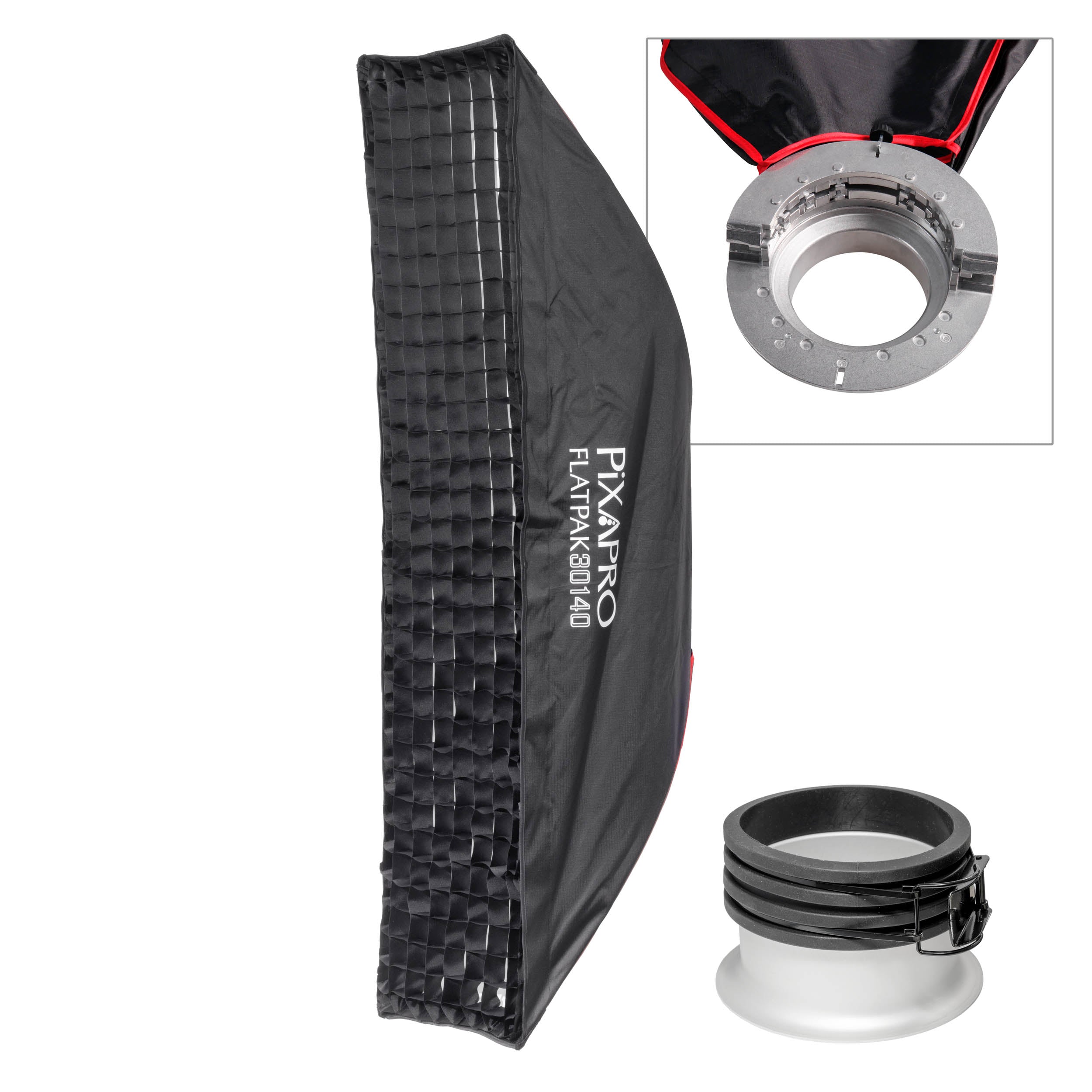 30x140cm Easy Open FlatPak Strip Softbox with Two Diffusion Layers - Patented Design for Professional Photography & Video Lighting - Perfect for Studio, Portrait, and Product Shoots
