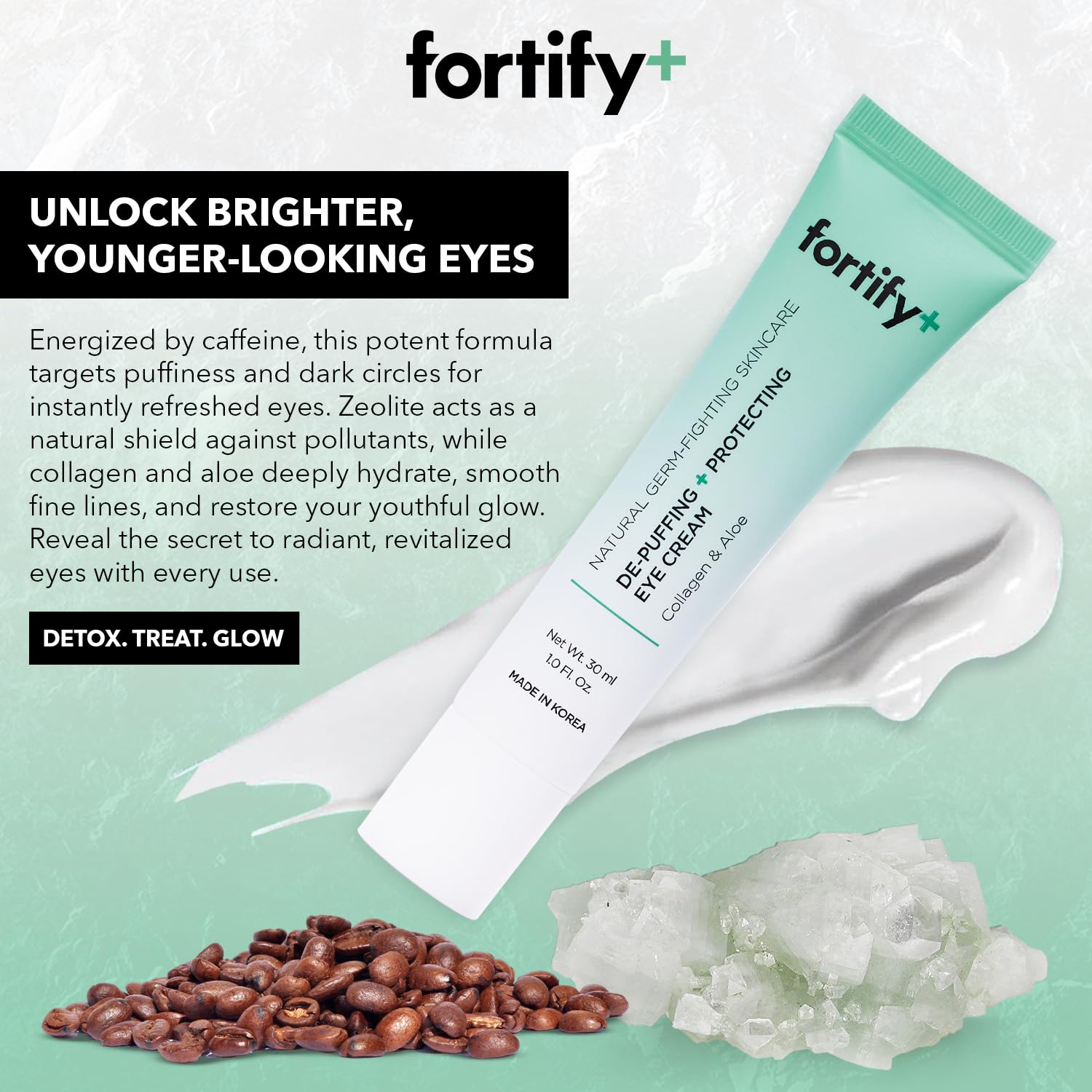 9-in-1 Natural Eye Cream for Dark Circles & Puffiness | Korean Skincare with Hydration & Protection | Clean Beauty Formula (30ml) | Perfect for Morning Routine & Night Care