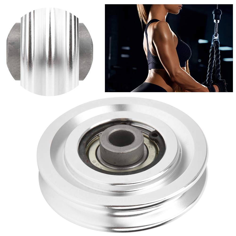 Aluminum Alloy Fitness Pulley - 70mm Heavy Duty Strength Training Equipment for Home Gym & Arm Workouts | Perfect for Cable Machines, CrossFit, and Functional Training