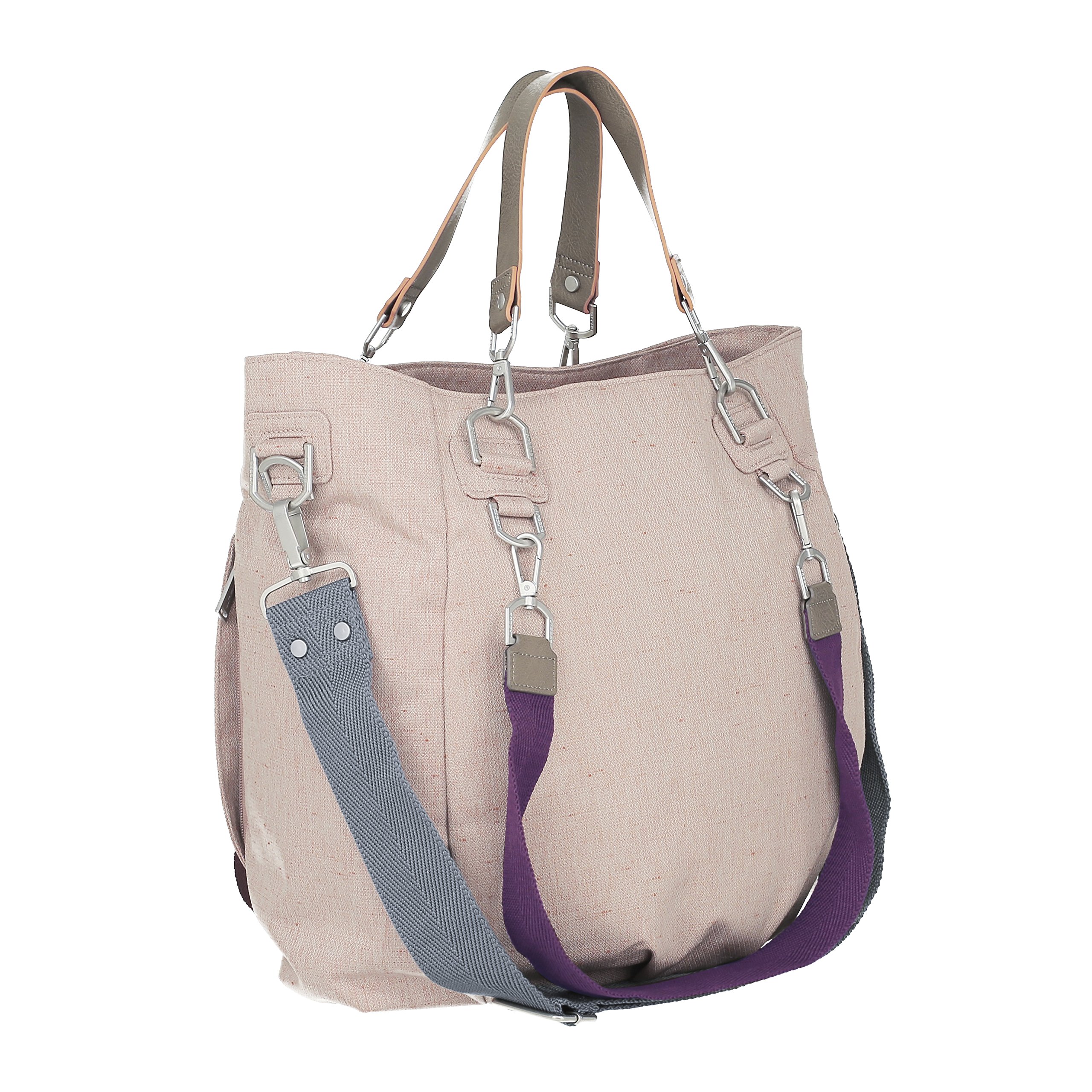 Lassig Green Label Mix 'n Match Diaper Bag Rose - Stylish & Spacious Baby Bag for Moms, Perfect for Travel, Daycare & Everyday Use