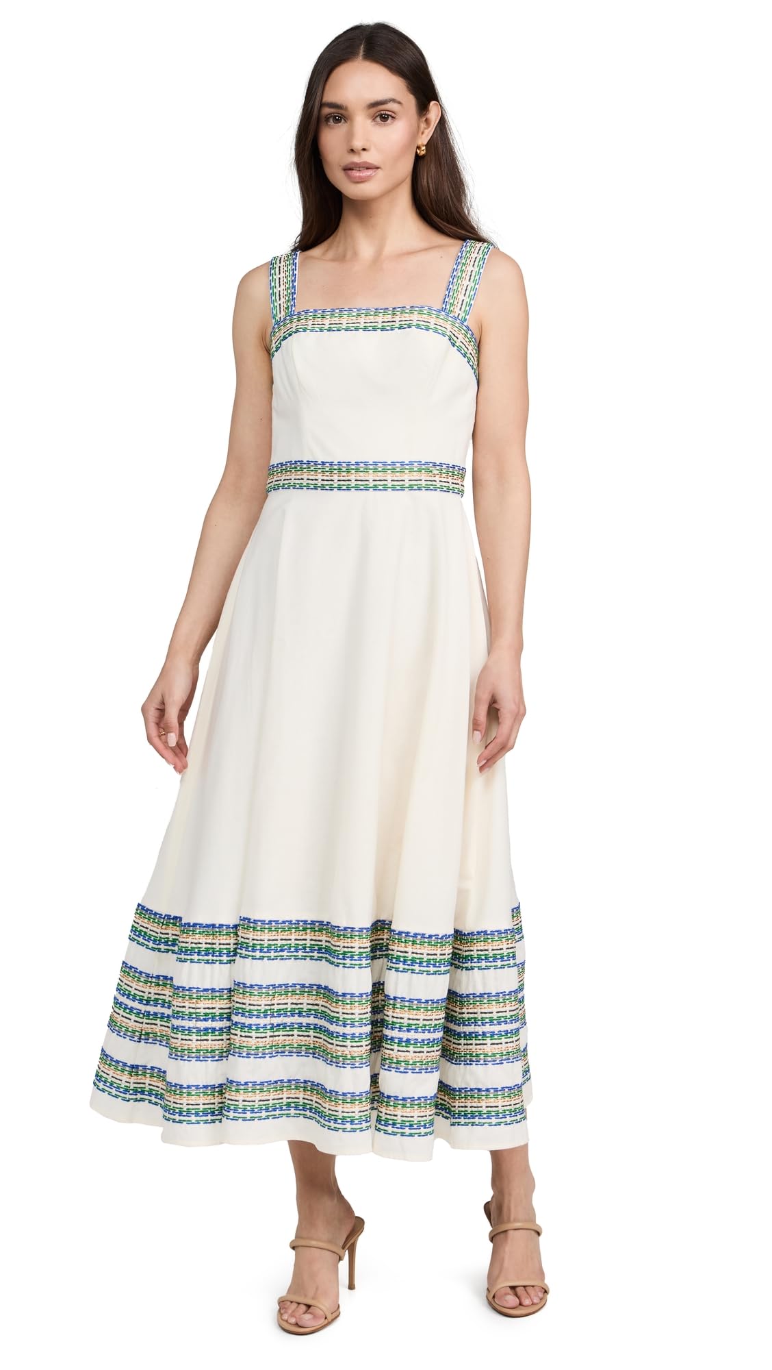 Shoshanna Women's Christina Dress - Elegant Floral Midi Dress for Spring & Summer | Perfect for Weddings, Parties & Office Wear