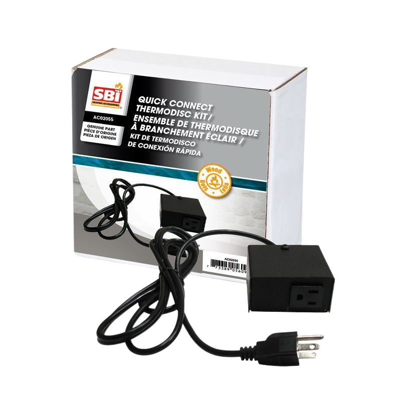 Drolet AC02055 Quick Connect Thermodisc - Replacement Part for Wood Stoves & Fireplaces - Ensures Safe & Efficient Heating in Homes & Cabins