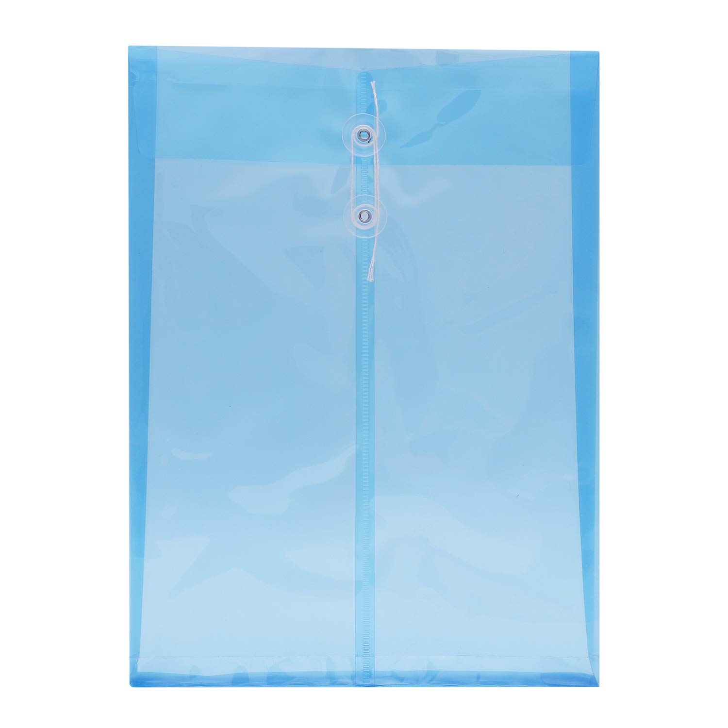 12PCS A4 Plastic File Envelopes - Waterproof Letter Size Document Organizers with Button String Closure for Office, Projects, Bills & Contracts Storage | Perfect for Home Office, School Supplies & Business Document Organization