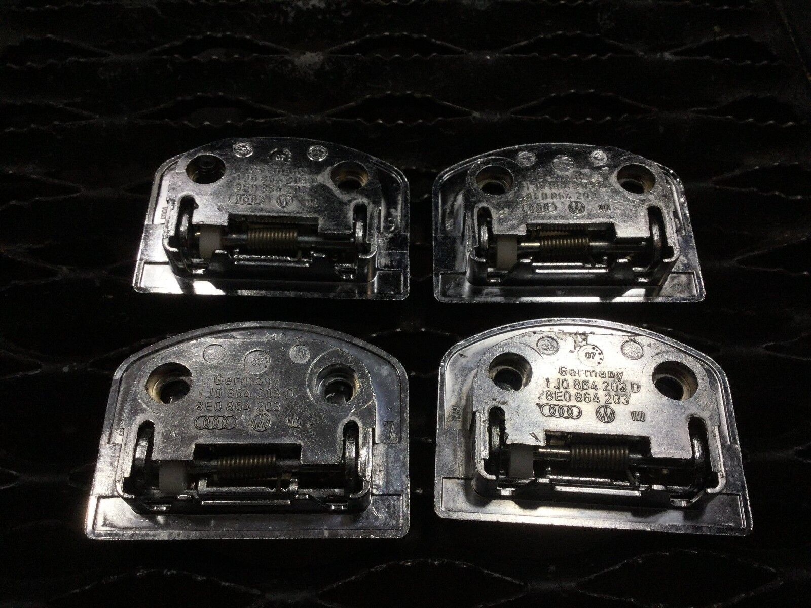 05-08 Audi A4 Rear Trunk Cargo Hook Set of 4 - OEM Replacement Parts - Perfect for Securing Groceries, Luggage & Sports Equipment