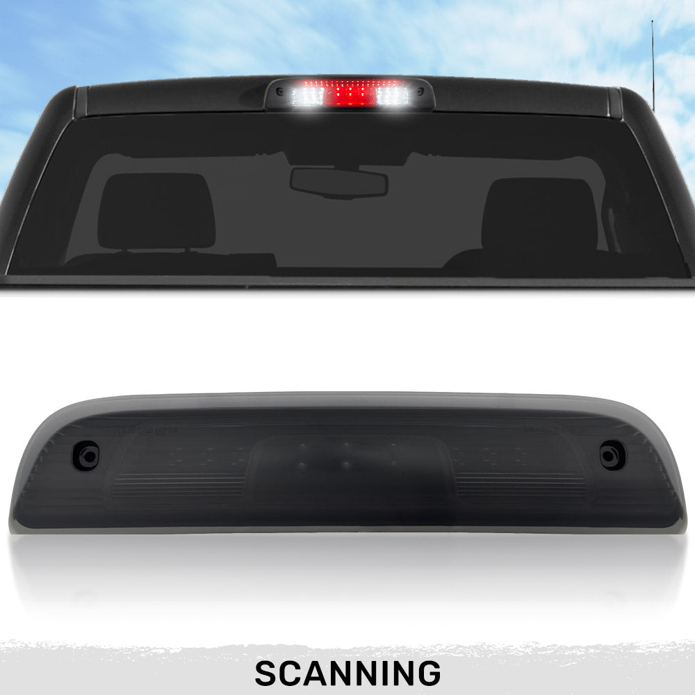 GMC Sierra & Chevy Silverado 3rd Gen 1500 (2014-2018) High Power Red LED 3rd Brake Light with CREE XML White LED Cargo Lights - Smoked Lens | Enhanced Visibility & Safety for Night Driving & Off-Road Adventures