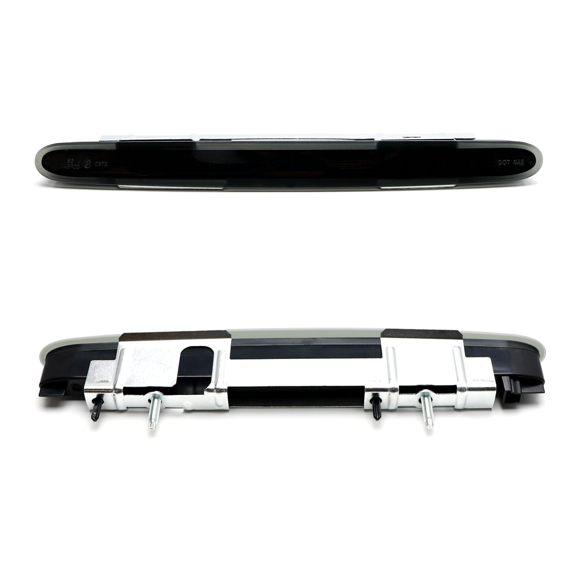 Euro Smoked Lens Full LED Trunk Lid 3rd Brake Light for 2003-2012 Mercedes R230 SL Class - Upgrade Your Car's Rear Style & Safety