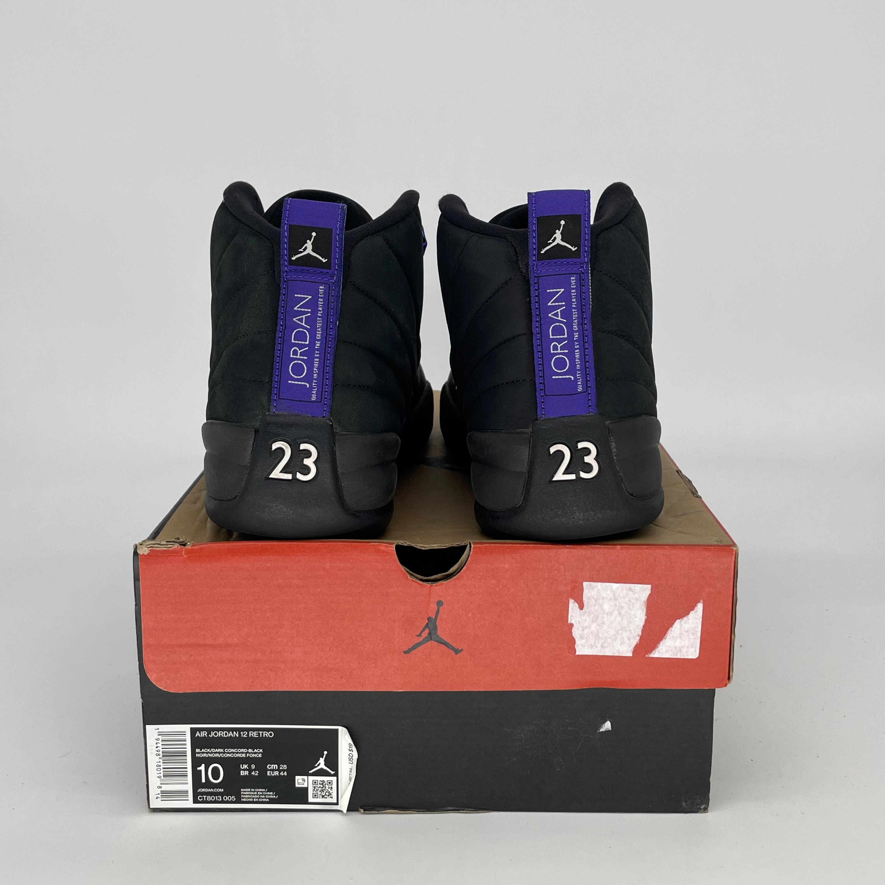AIR JORDAN 12 DARK CONCORD Basketball Shoes Men's Size 10/11.5W (CT8013-005) - Retro Sneakers for Streetwear & Court Performance