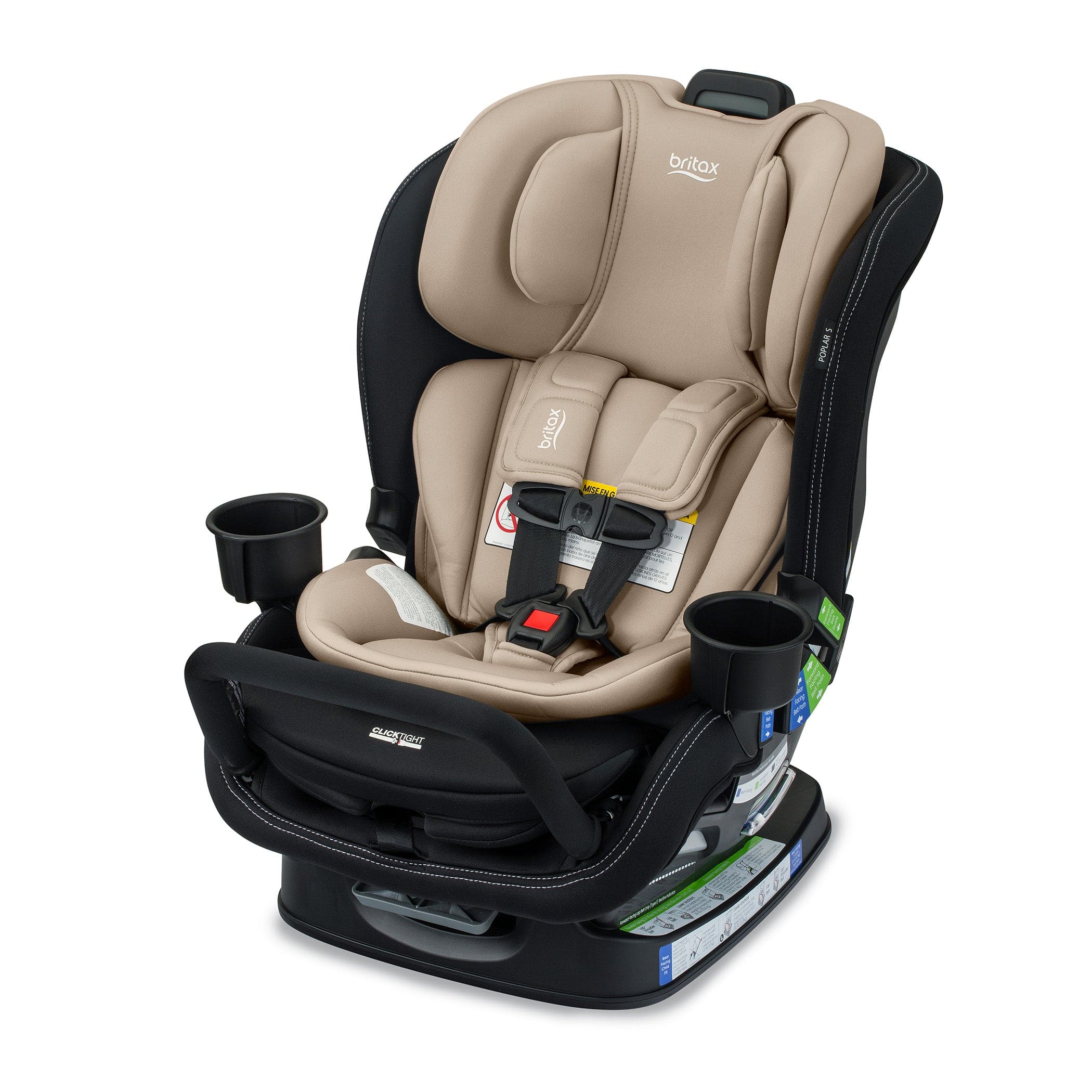 Britax Poplar S Convertible Car Seat - Safe & Comfortable for Infants to Toddlers (5-65 lbs) | Rear & Forward Facing | Easy Installation | Perfect for Family Travel & Daily Commute