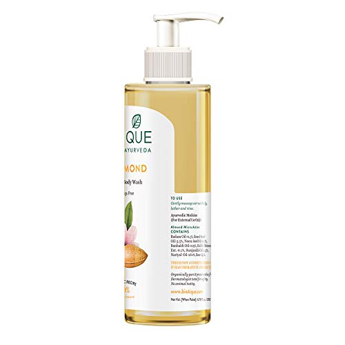 Biotique Almond Oil Ultra Rich Body Wash with Botanical Extracts - 200ml & Nourishing Almond Oil Body Soap - 150g | Hydrating & Moisturizing for Dry Skin - Perfect for Daily Shower & Spa Relaxation