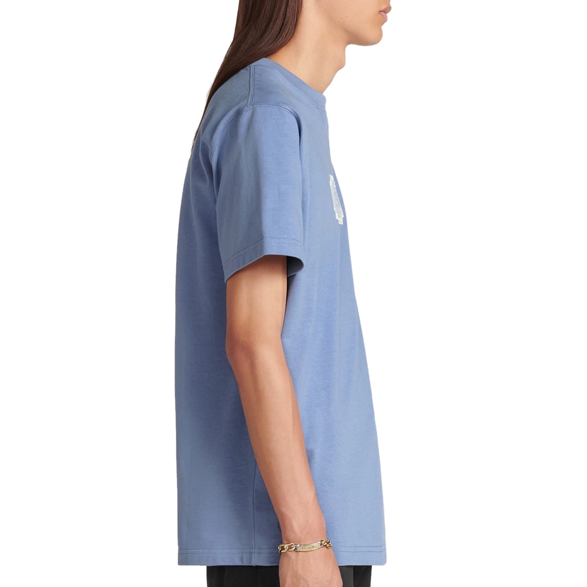 Dior 'Christian Dior Couture' Relaxed Fit Blue Cotton T-Shirt for Men - Casual Wear, Street Style & Luxury Fashion