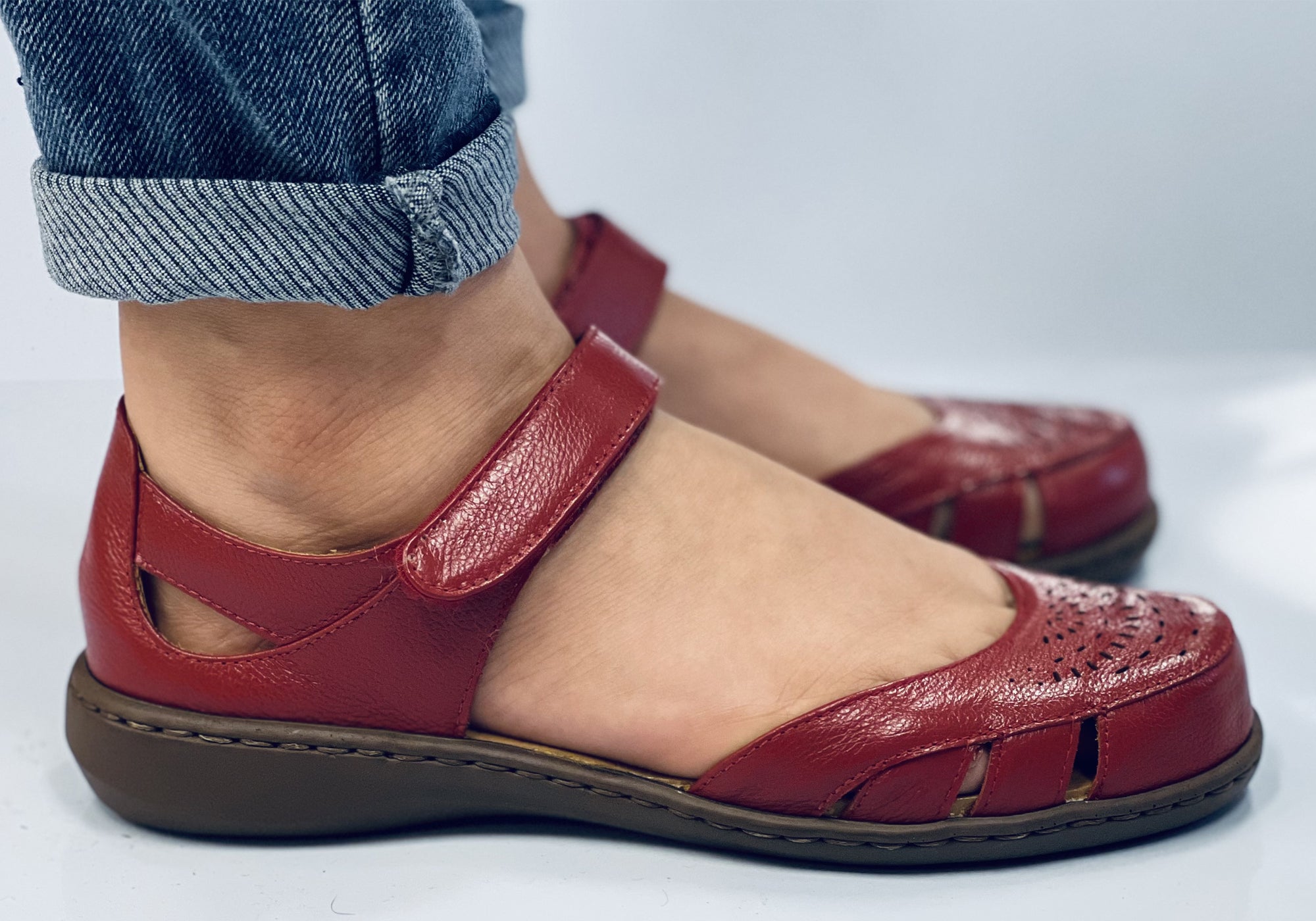 Opananken Carmen Women's Comfortable Brazilian Leather Mary Jane Shoes - Stylish & Supportive for Work, Walking & Casual Outfits