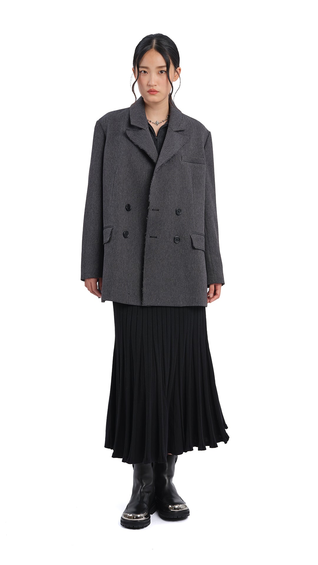 Stylish Knitted Flare Skirt for Women - Trendy High Waist A-Line Midi Skirt - Perfect for Casual Outfits, Office Wear & Date Nights