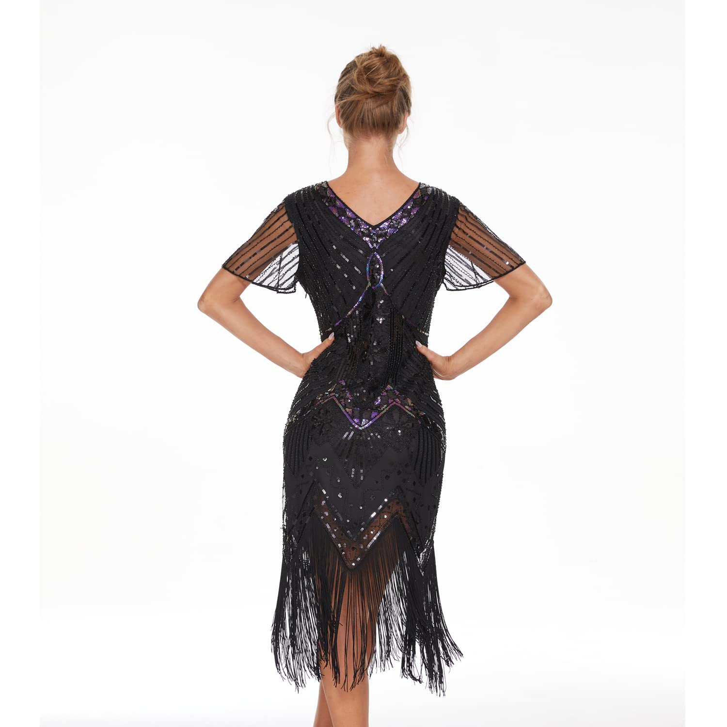 Vintage 1920s Flapper Dresses for Women - Roaring 20s Gatsby Party Dress - Great for Halloween Costumes, Themed Parties & Jazz Age Events
