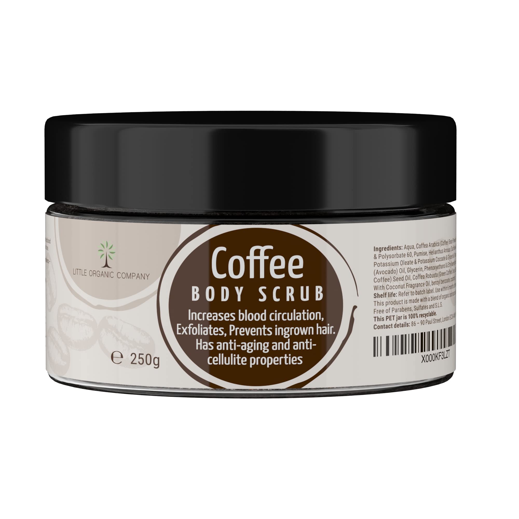 Organic Coffee Body Scrub for Exfoliation - Energizing & Smoothing Skin Treatment with Natural Ingredients - Perfect for Spa Day & At-Home Self Care Routine