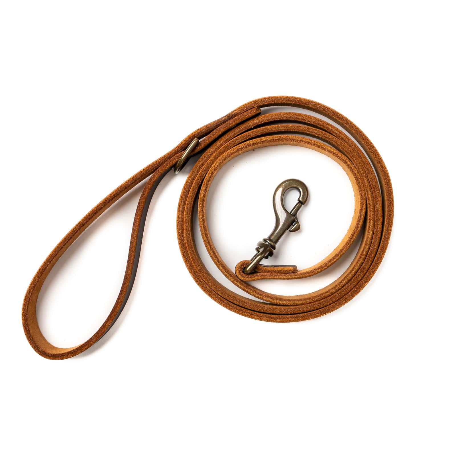 Premium Genuine Leather Dog Leash - Durable & Adjustable Pet Walking Lead for Small Medium Large Dogs - Perfect for Daily Walks, Training & Outdoor Adventures
