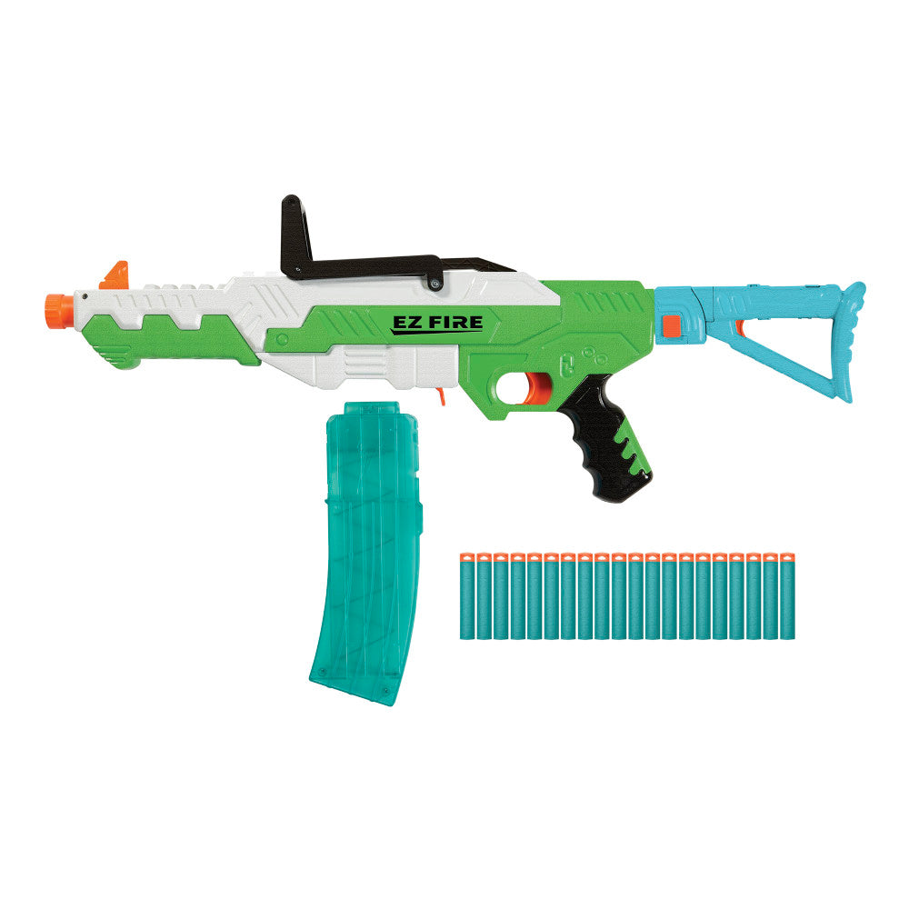 Air Warriors EZ Fire Blaster - High Performance Foam Dart Rifle Toy for Kids Ages 6-12 | Outdoor & Indoor Nerf Battle Games, Birthday Gifts for Boys and Girls