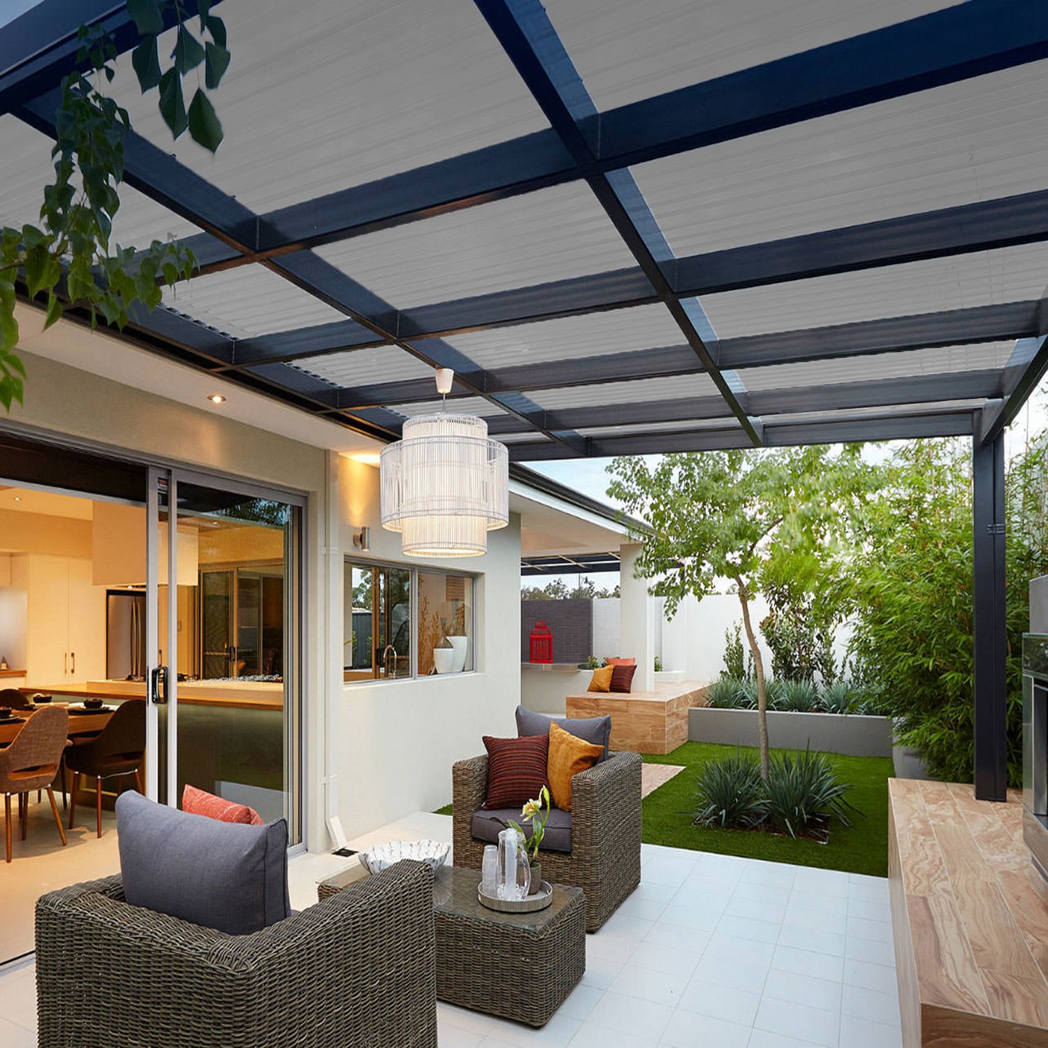 E&K Sunrise 12' x 99' Sun Shade Fabric Roll - UV Resistant Outdoor Shade Cloth for Pergola, Backyard, Garden, Patio, Deck & Greenhouse Cover - Light Gray - Perfect for Sun Protection & Temperature Control in Outdoor Spaces