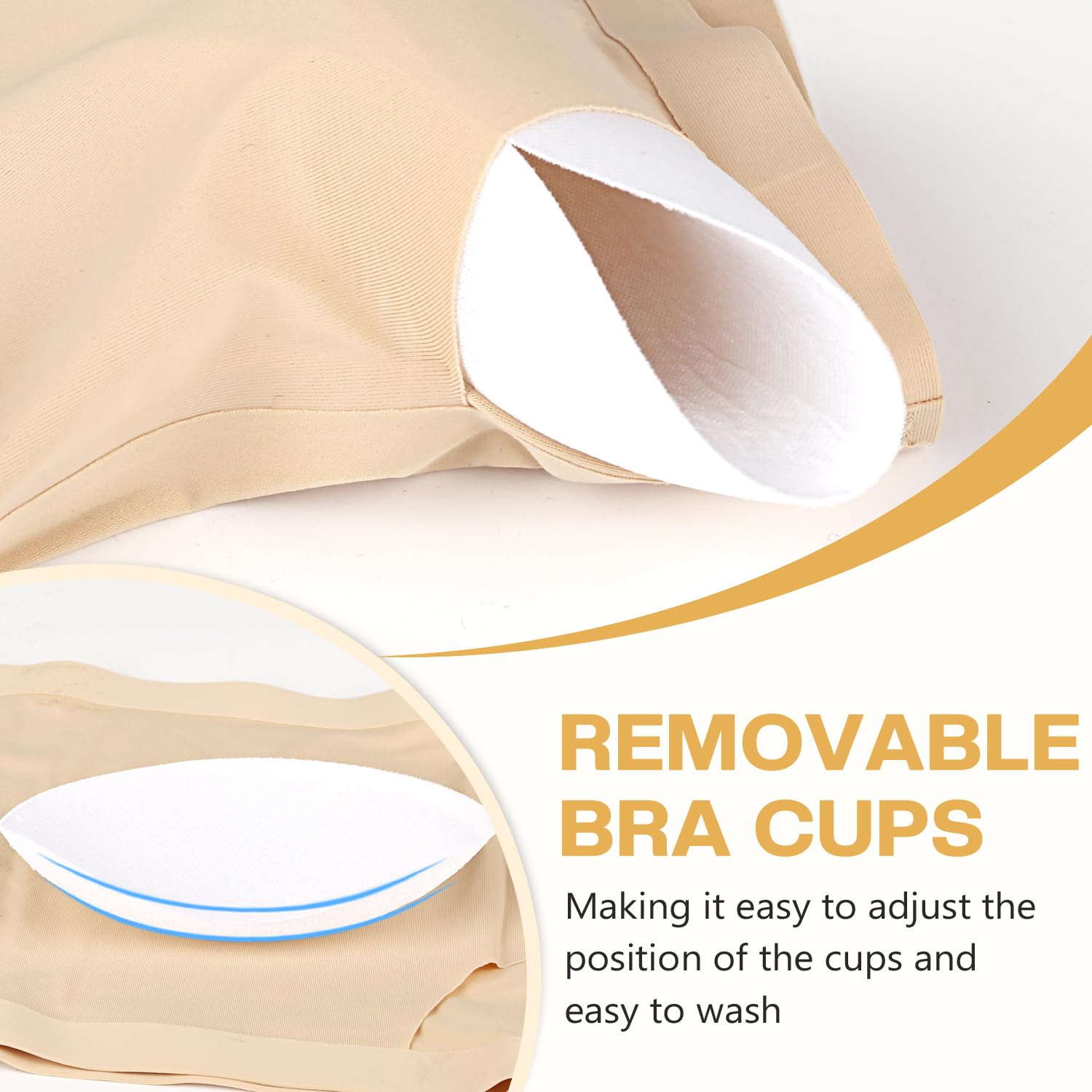 Girls Seamless Strapless Bandeau Bra - Soft Comfort Training Bras for Teens & Big Kids - Perfect for Sports, Dance & Everyday Wear