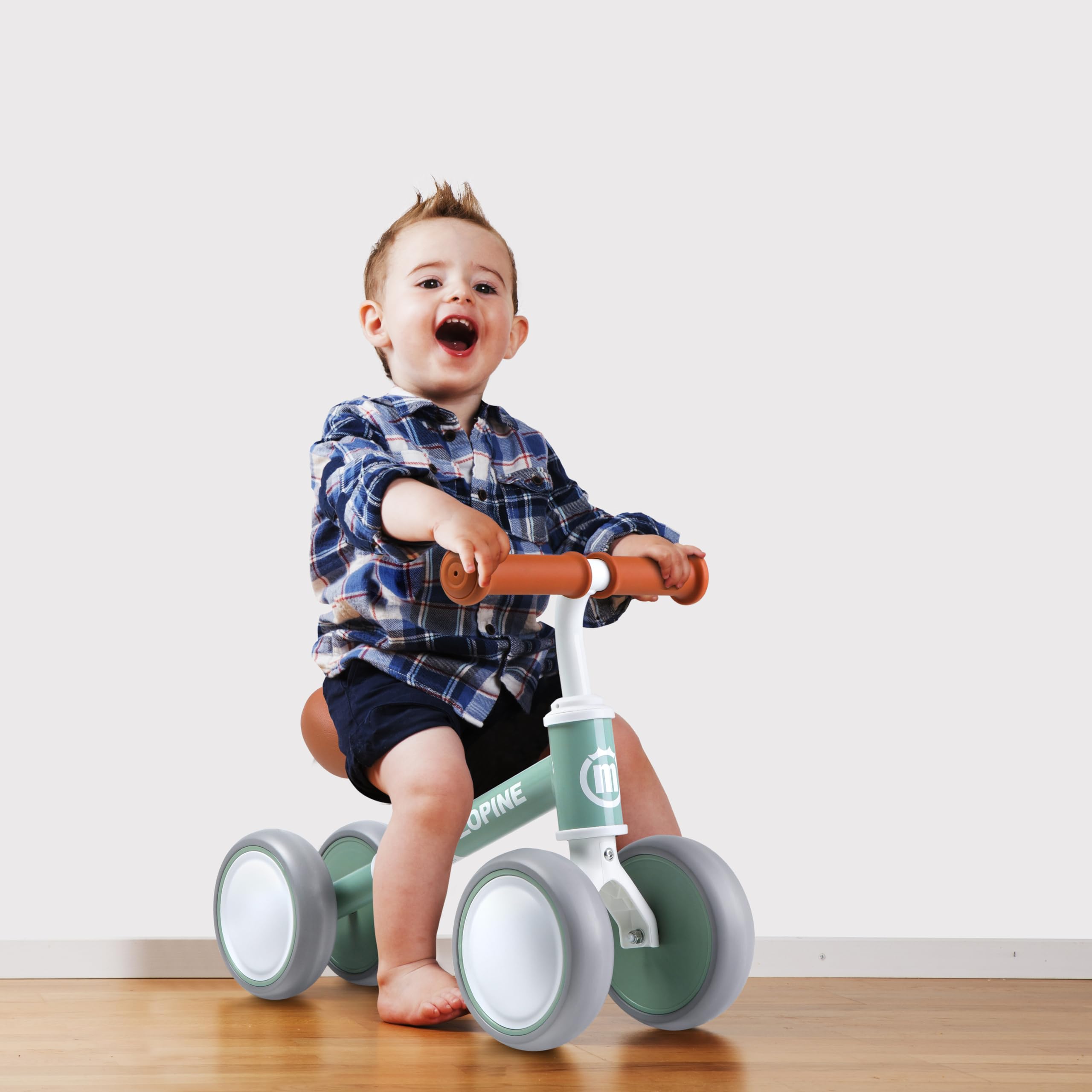 Best Baby Balance Bike for 1-2 Year Olds | 12-24 Months Toddler Bike with 4 Wheels | First Birthday Gift for Boys & Girls | Perfect for Learning to Walk & Outdoor Play