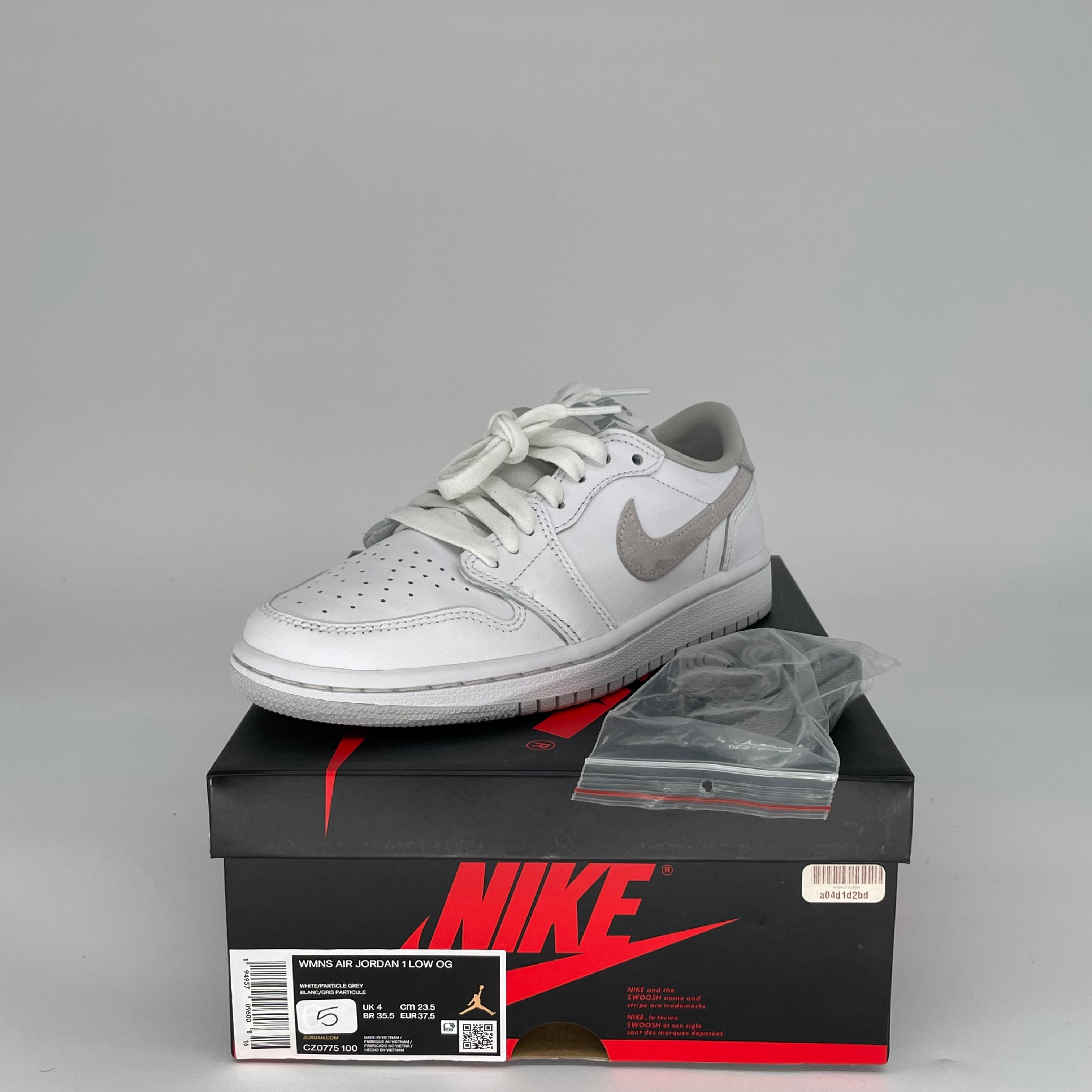 AIR JORDAN 1 LOW NEUTRAL GREY Womens Size 5 Sneakers CZ0775-100 - Perfect for Casual Wear, Street Style & Everyday Comfort