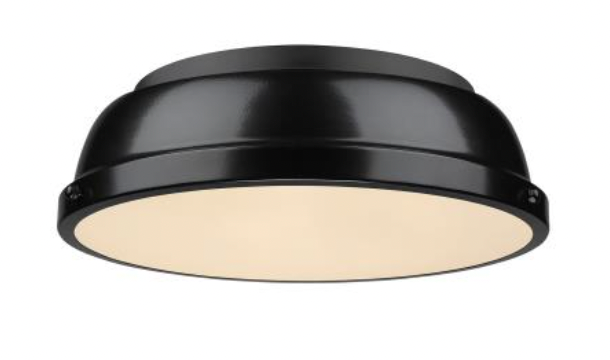Dunbar 2-Light Flush Mount Ceiling Light Fixture - Modern LED Lighting for Bedroom, Hallway & Kitchen | Energy Efficient Indoor Lighting Solution