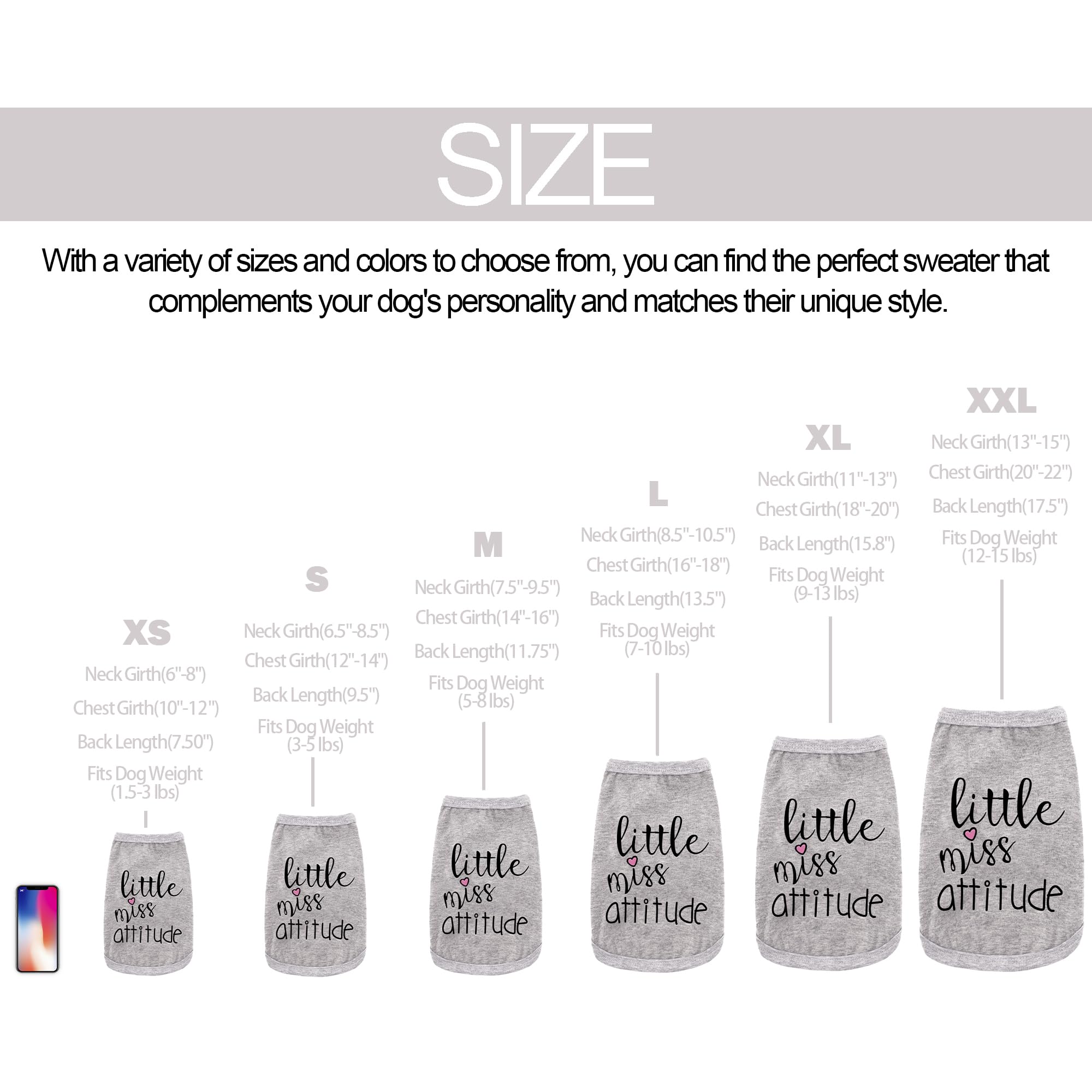 Little Miss Attitude Dog Clothes - Soft & Lightweight Pet Apparel with Slogan Print for Small & Medium Dogs (Rose Red) - Perfect for Daily Walks, Pet Parties & Instagram Photos