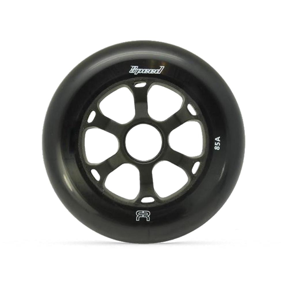 FR Speed 125mm 85a Hardness Skateboard Wheels - Single Black Wheel for Street Skating & Tricks | Perfect for Smooth Pavement & Skate Parks