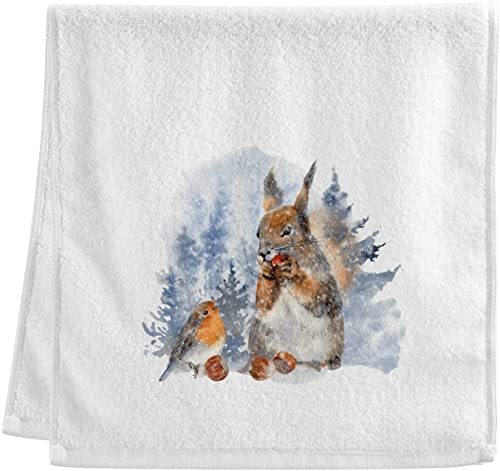 B Chickadee Squirrel Winter