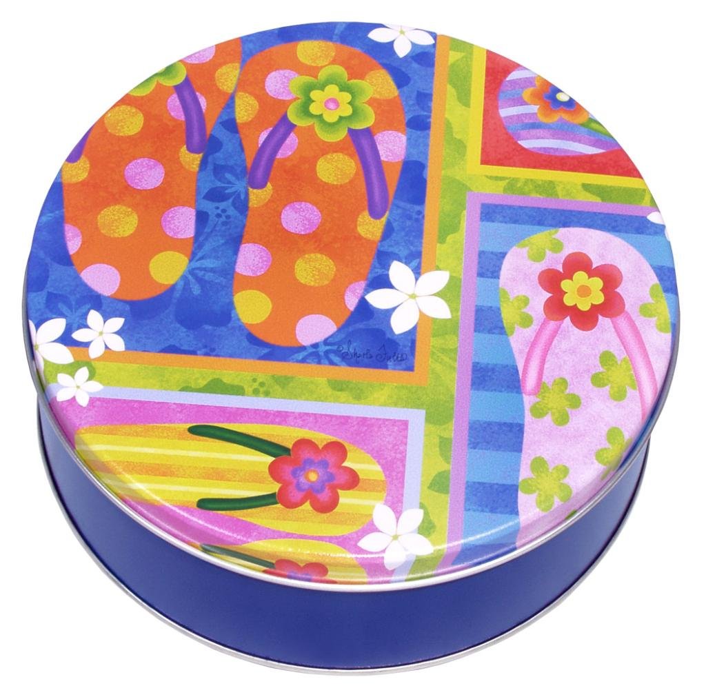 Scott's Cakes Halloween Mix Chocolate Covered Sunflower Seeds - Mini Flip Flops Tin - Perfect for Trick-or-Treating, Party Favors & Holiday Gifts