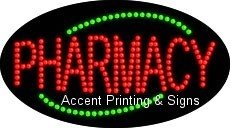 Pharmacy Flashing & Animated LED Sign - High Impact, Energy Efficient LED Display for Drugstores & Pharmacies - Perfect for Storefronts, Windows & Outdoor Advertising