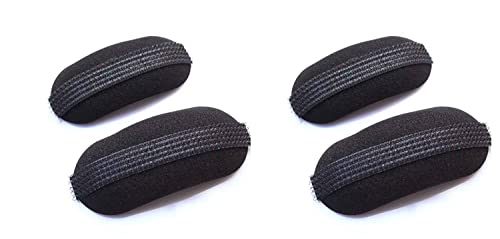 Kabello Black Volume Hair Bump Tie Up Clip - Hair Padding Maker & Head Insert Tool for Thick Hair - Perfect for Updos, Ponytails & Hair Extensions
