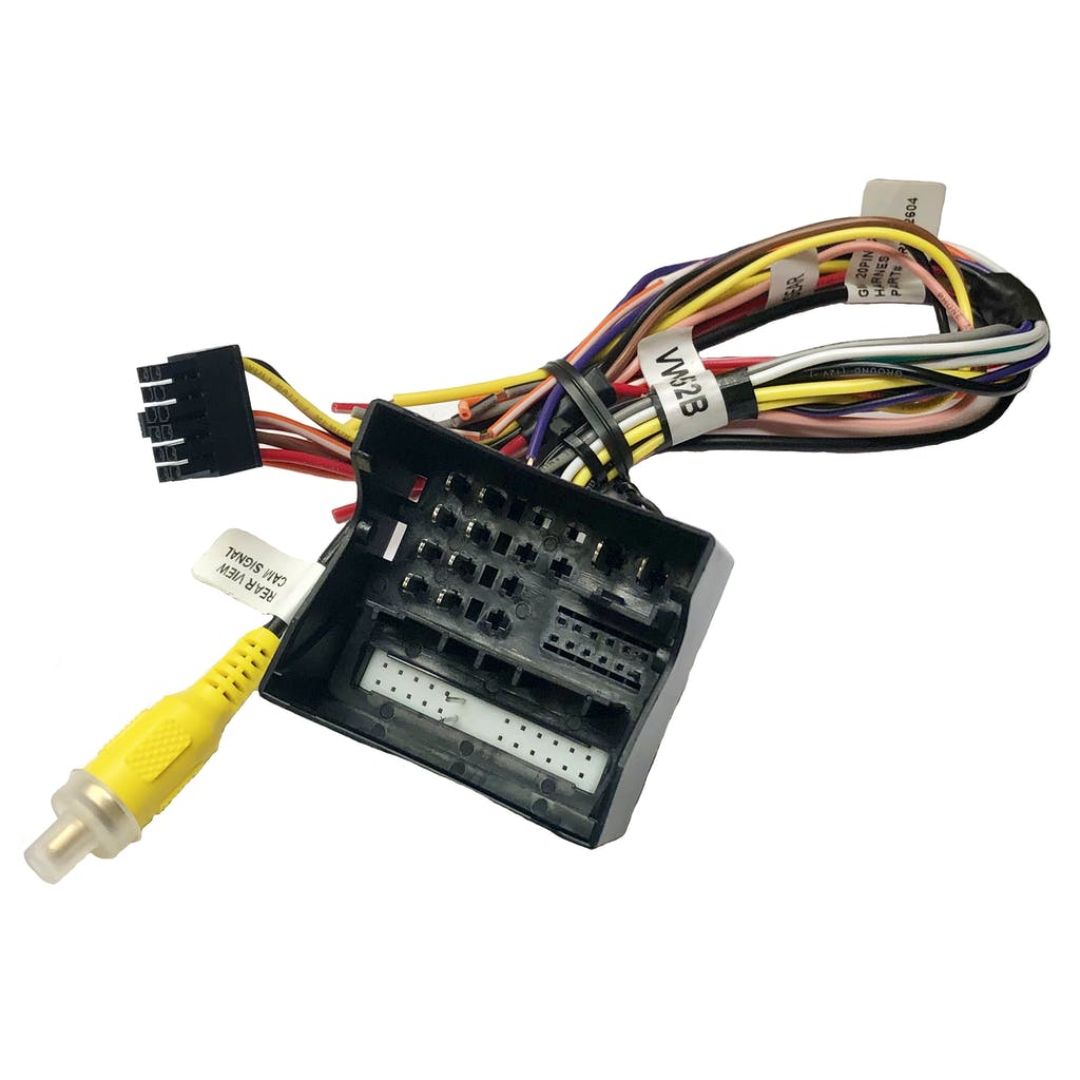 Crux SWRVW 52B - Volkswagen Radio Replacement with Steering Wheel Control Retention & Quadlock Connector | Compatible with VW Jetta, Golf, Passat Models | Perfect for Car Audio Upgrades & Factory Radio Replacement