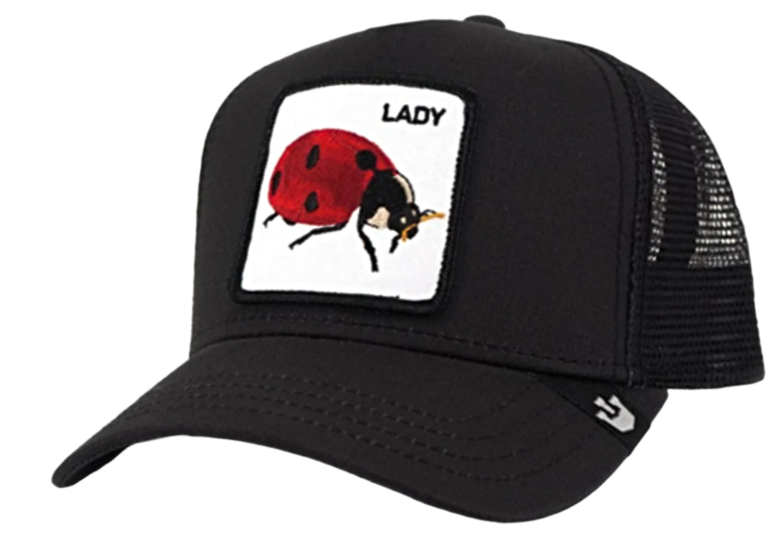 Goorin 'The Lady Bug' Black Trucker Style Baseball Cap for Women - Stylish & Comfortable Hat for Outdoor Activities, Sports, and Casual Wear