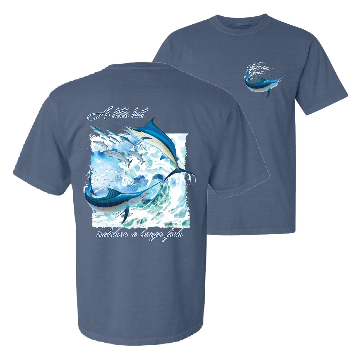 Vintage Swordfish Fishing Graphic T-Shirt - Soft Garment-Dyed Cotton Tee for Men & Women - Perfect for Outdoor Fishing Trips & Casual Summer Wear