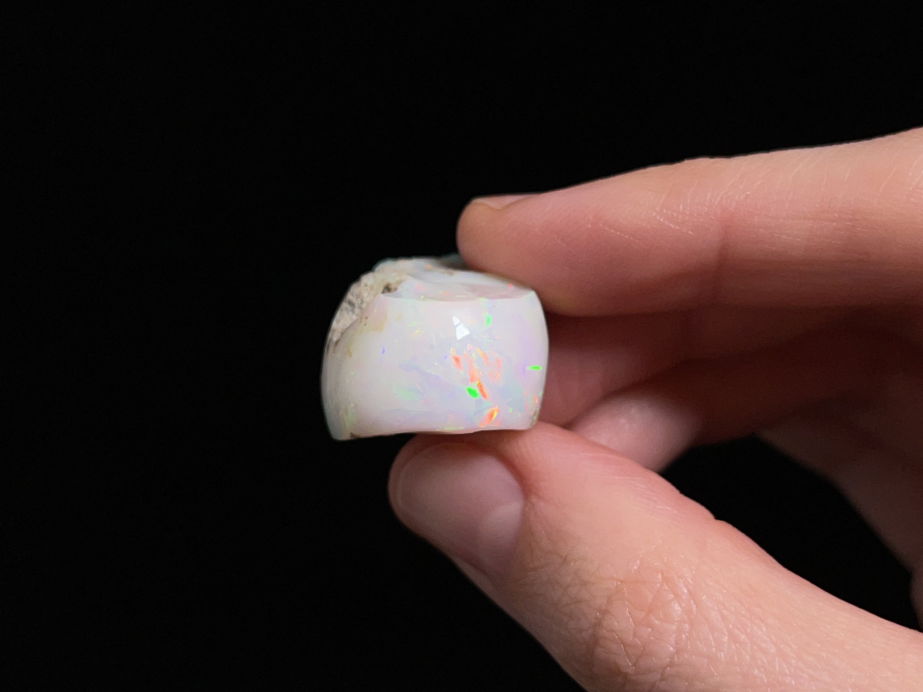 Natural Welo Opal Raw Crystal - 3A XL Polished Window Opal Gemstone, October Birthstone for Jewelry Making & Healing (45290) | Perfect for Necklaces, Rings & Spiritual Decor