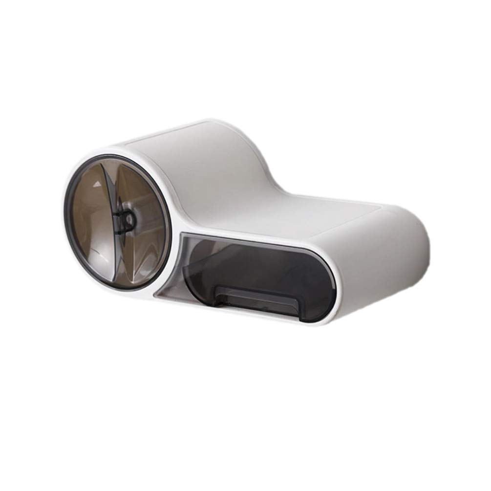 TOPBATHY Roll Coat Hanger Round Toilet Paper Holder & Storage Rack - White Suction Cup Bathroom Organizer for Paper Towels, Tissues & Home Essentials - Perfect for Small Spaces, Apartments & Bathroom Organization