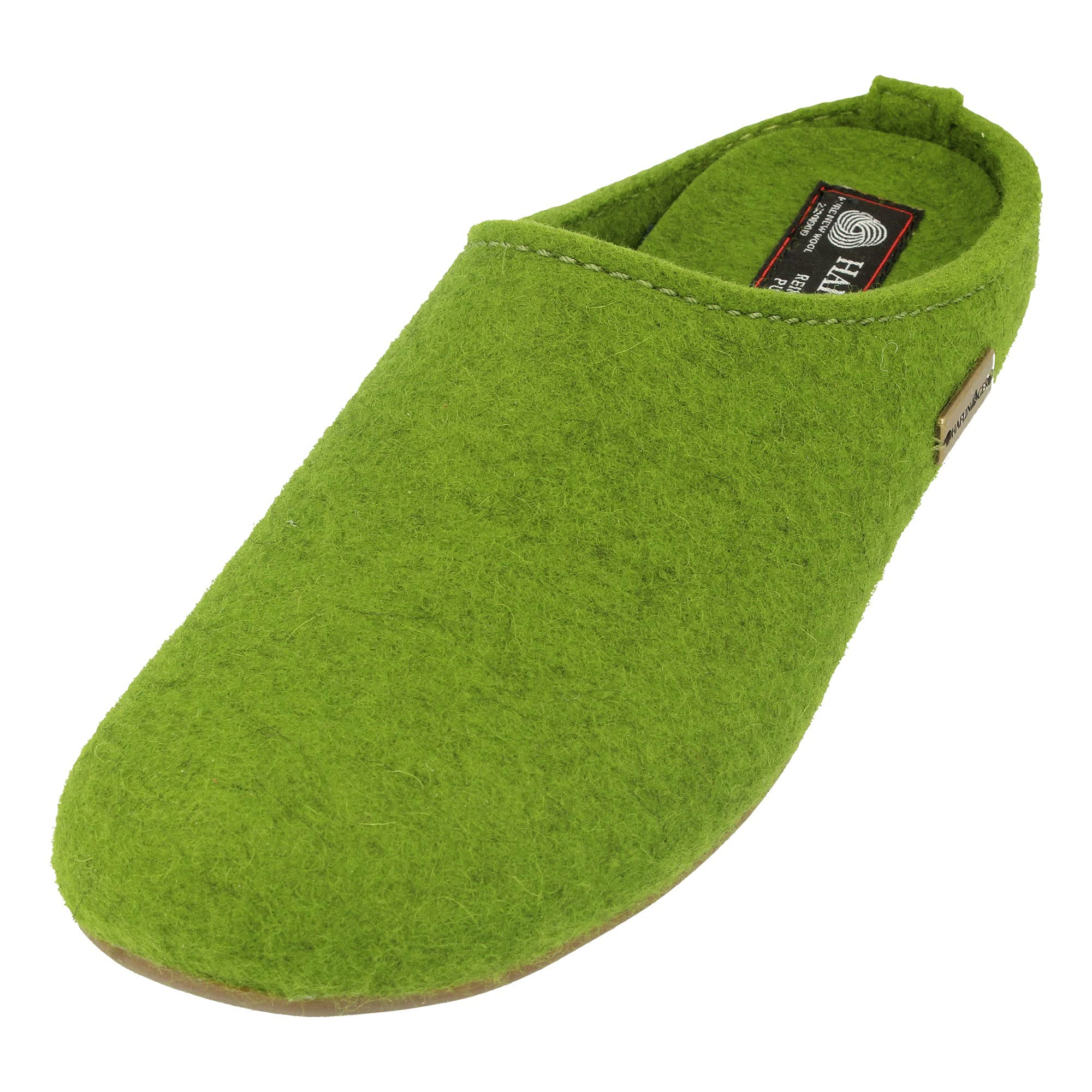 HAFLINGER Women's Wool Felt Slippers - Everest Fundus Indoor House Shoes, Ruby Red | Cozy Winter Warmth for Home, Office & Relaxation