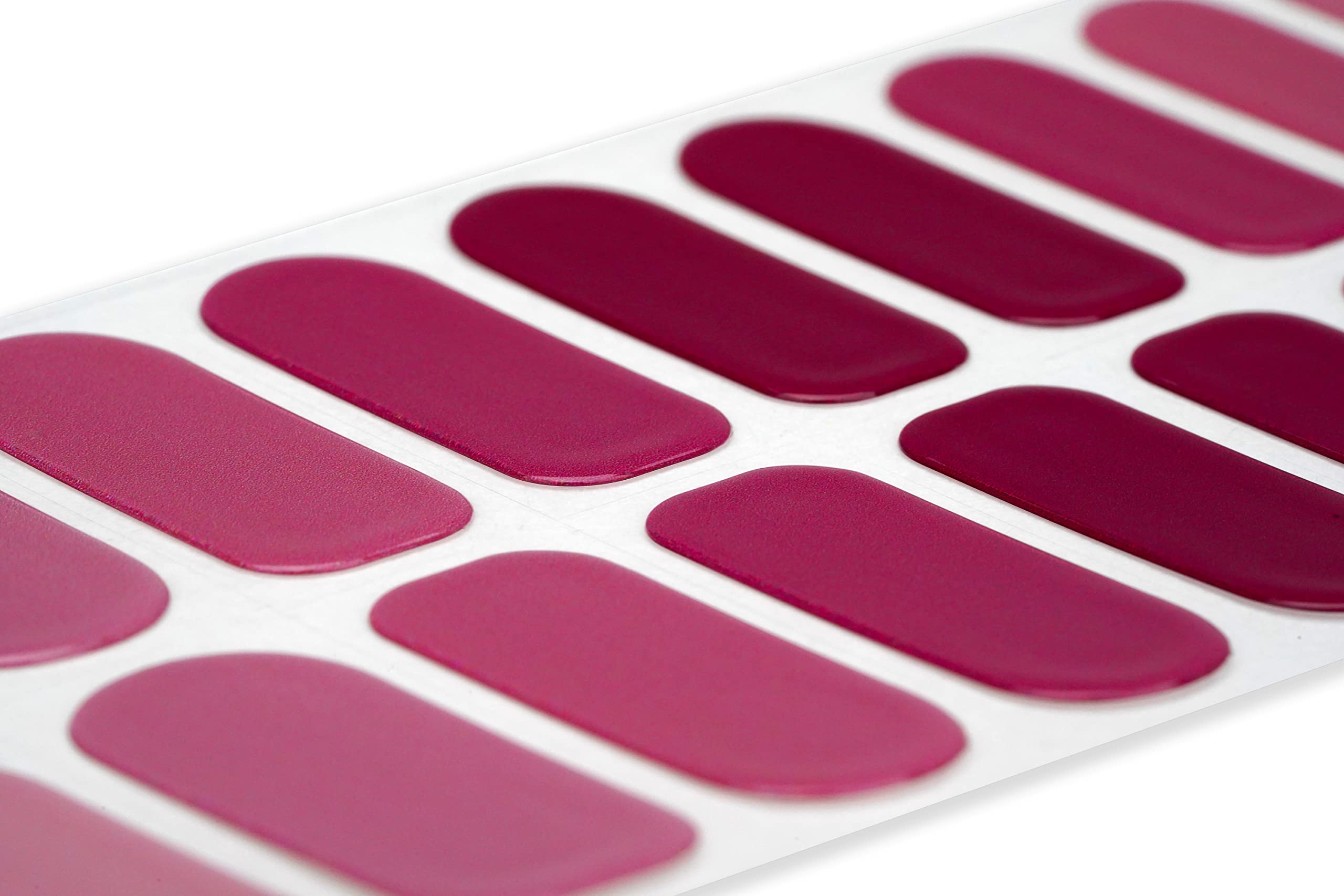 22 Premium Semi-Cured Gel Nail Polish Strips with Application Accessories (Merlot Ombre) - Perfect for Home Manicures, Parties, and Special Occasions