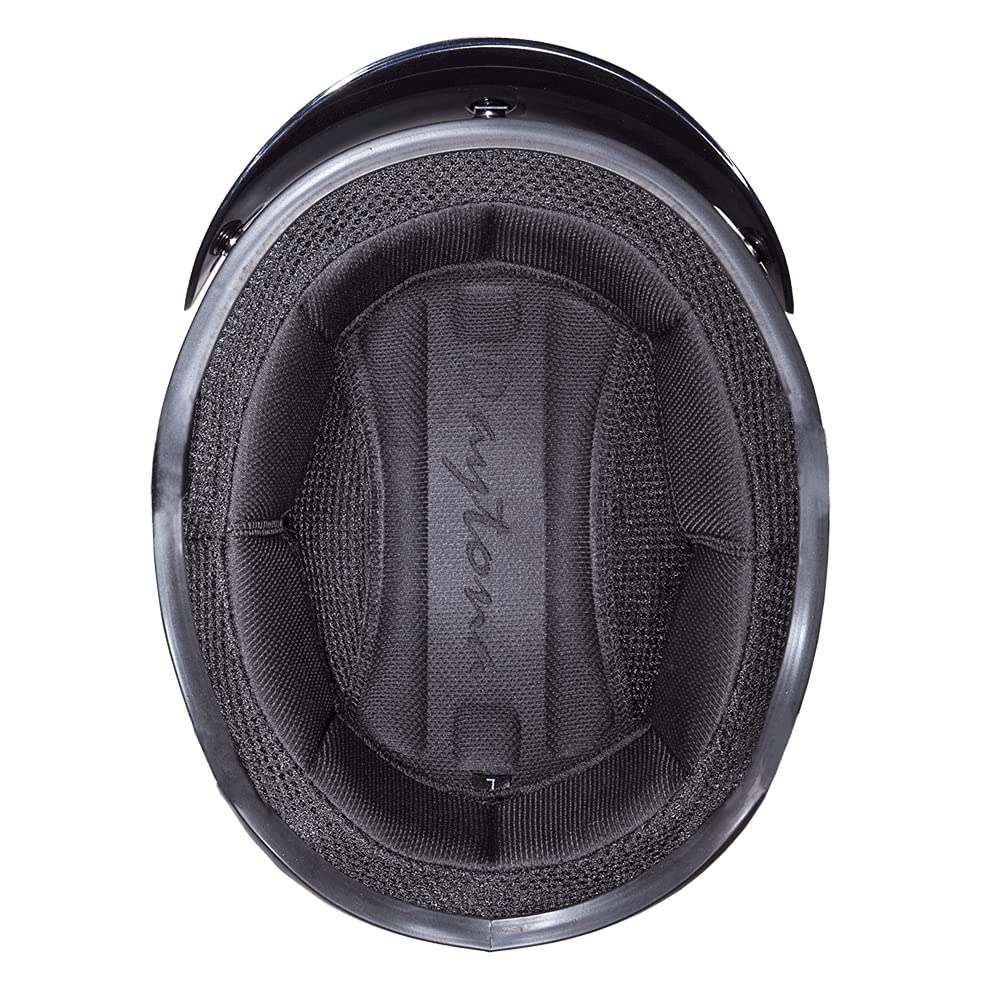 Daytona DOT Approved Half Skull Cap Motorcycle Helmet - Lightweight Leather Design for Cruiser & Chopper Riders - Perfect for Urban Commuting & Weekend Rides