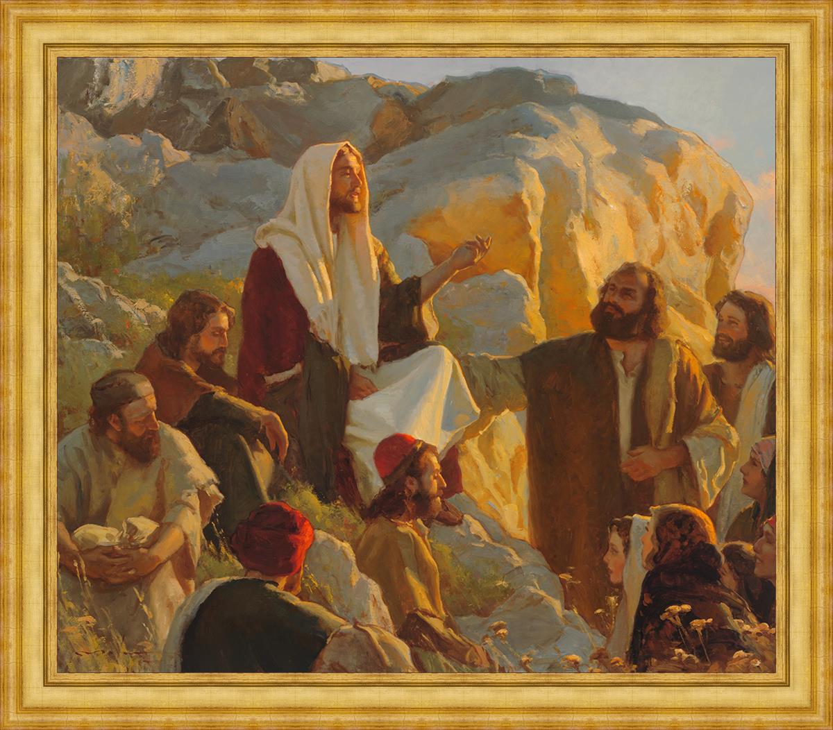 Hear Him Large Wall Art - Inspirational Christian Home Decor for Living Room, Bedroom & Office