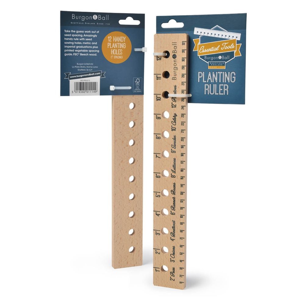 Burgon & Ball Planting Ruler - Garden Measuring Tool for Precise Seed Spacing & Planting | Perfect for Vegetable Gardens, Flower Beds & Landscaping Projects